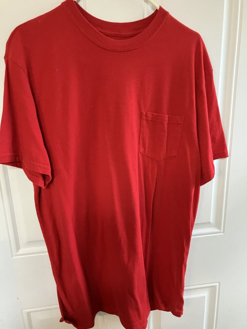 Men's Red Pocket T-Shirt